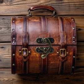 Funngy Antique Latch Hook Hasp, 36 Pieces Small Box Hinges Antique Padlock Latch Hook Hasp Furniture Hinges with Screws Retro Clasp for Jewellery Box Wooden Box Decoration