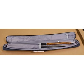 Bulletproof Match Grade Cue Case, Waterproof, Double Zipper, Shoulder Strap, Handle (Soft Side, Denim Blue, 1x1)