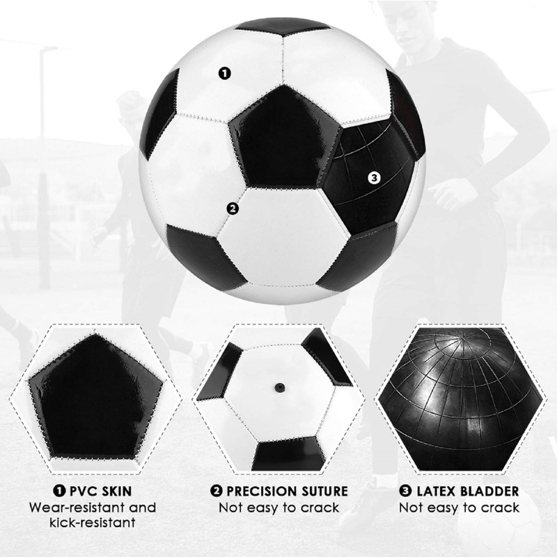 Rehomy Football Size 5 Team Training Match Practice Indoor Outdoor