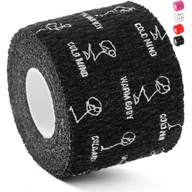 WARM BODY COLD MIND Premium Lifting Thumb Tape for Weightlifting - Hook Grip for Powerlifting, Strength/Crossfit Training, Deadlift, Weight Lifting, Athletic Finger Wrap