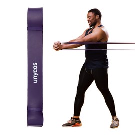 unycos - Fitness Bands 100% Latex, Resistance Bands Standard 16-39 kg, Non-Slip Band 1040 mm for Buttocks, Arms and Legs, Strength and Muscle Training (Purple)