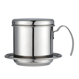 Vietnamesischer Kaffee-Tropffilter, Verschraubter Kaffee Vietnamesischer Kaffeefilter Vietnam-Kaffeetropfer für Trung Nguyen-Kaffee-Schwerkrafteinsatz, der Im Vietnamesischen Stil zu Hause Im(Silber)