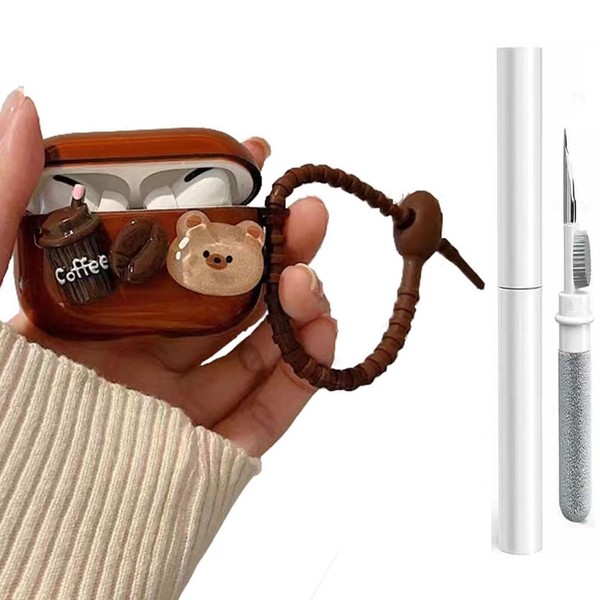 Jiarusig Compatible with Airpods 3rd Generation Case with Cleaning Kit,