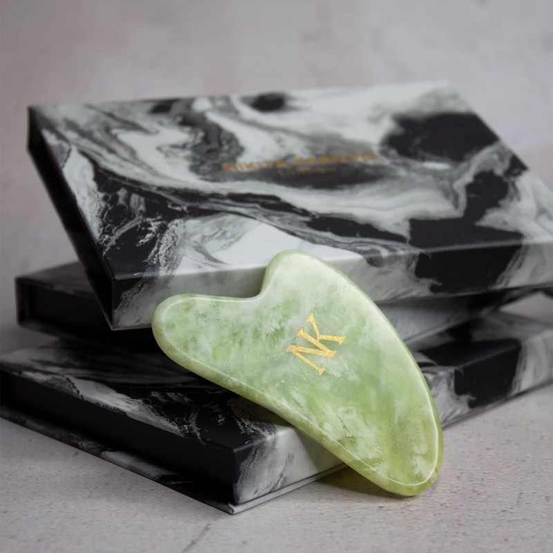 KARIZMA Mint Jade Gua Sha Massage Tool. Jade Stone Guasha