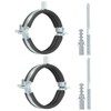 PATIKIL 3.3"-3.7"/83-93mm Split Ring Pipe Hanger, 2 Pcs Heavy Duty