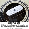 AUXBC 4Pcs Black Guitar Soundhole Humidifier, Silent Running Acoustic Guitar