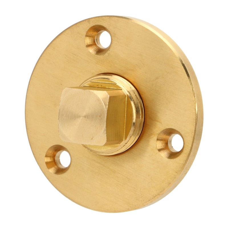Boat Drain Plug 2 Inch With Brass Plug Oval Marine