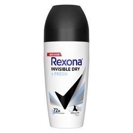 REXONA Women Invisible Dry Roll On 45ml - Helps Shield Clothes From Stains