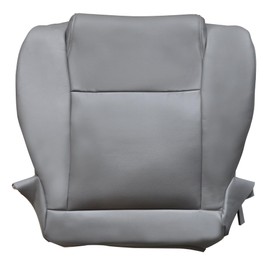 GXARTS Non-Perforated Driver Side Bottom Replacement Leather Seat Cover Gray Compatible with Toyota Tundra Work Truck 2007 2008 2009 2009 2010 2011 2012 2013