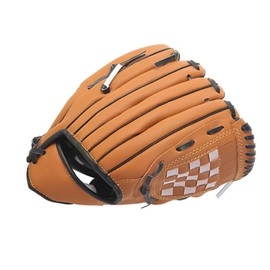 Left Hand Baseball Glove with Deep Pocket, Soft Fluff, PU Leather Mitt for Kids Youth Adults, with Reinforced Stitches, Suitable for Left Hand Baseball Gloves for Kids (10.5 inch)