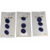 La Mode Vintage Royal Cobalt Etched Buttons 5/8” (16mm) -9