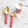 Creative Co-Op Enameled Aluminum Kitchen Scoop, Pink and Gold
