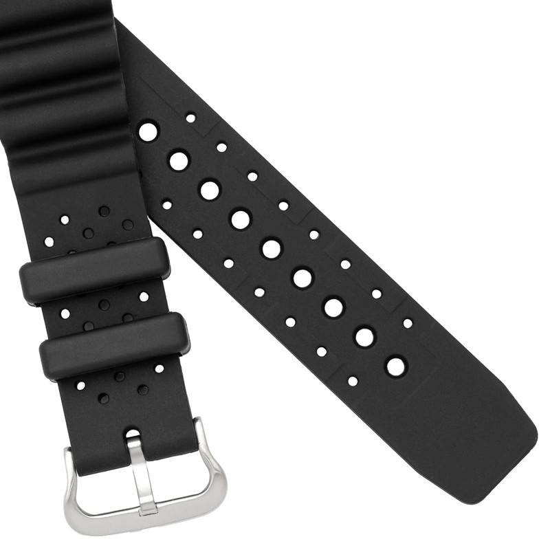 Klefer KU-20 Watch Strap, 0.9 inches (22 mm), Urethane, Water