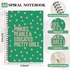 JOHSBYD AKA Sorority Spiral Notebook 2 Pack A5, 1908 Pink
