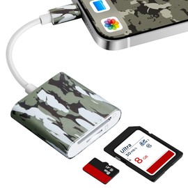 Trail Camera Viewer, Game Camera SD Card Reader for Hunters to View Images and Videos for iPhone 6S, SE, 7, 8, X, 11, 12, 13, 14 Series