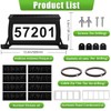 Etetale Solar Address Sign for Mailbox, RGB & Cool White