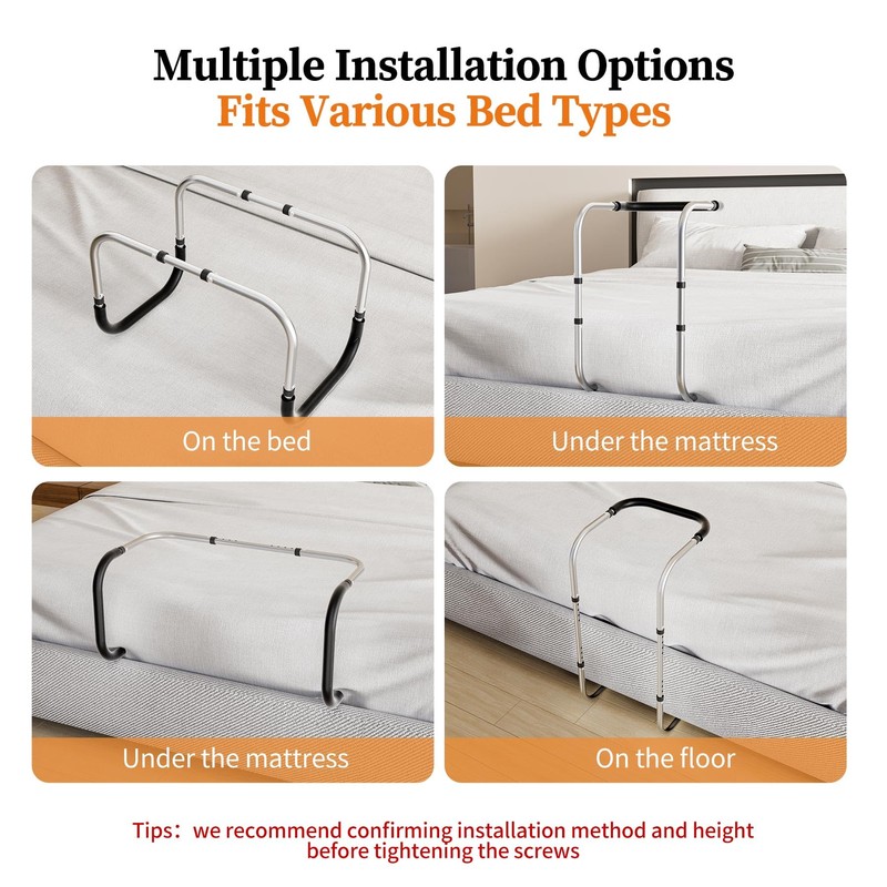AKIMRABY Adjustable Blanket Lifter for Bed, Non-Slip Design with 4