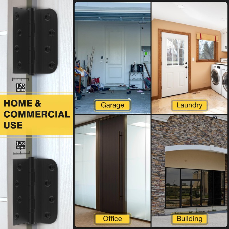 KOLET Ball Bearing Door Hinges, 4 x 4 Inches Door