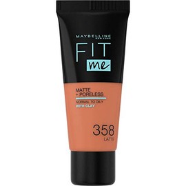 Maybelline New York Fit me! Matte & Poreless Make-up Nr. 358 Latte, 30 ml