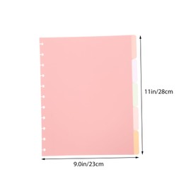 Operitacx 11loch Binder Dividers Mit Tabs Indextrennblätter Notizbücher Stilvolle Trennblätter Organisation Von Rezepten Und Fächern Strapazierfähigem Frosted Material