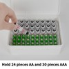 FULLCASE Battery Storage Organizer Holder Holds 54 AA AAA Batteries,