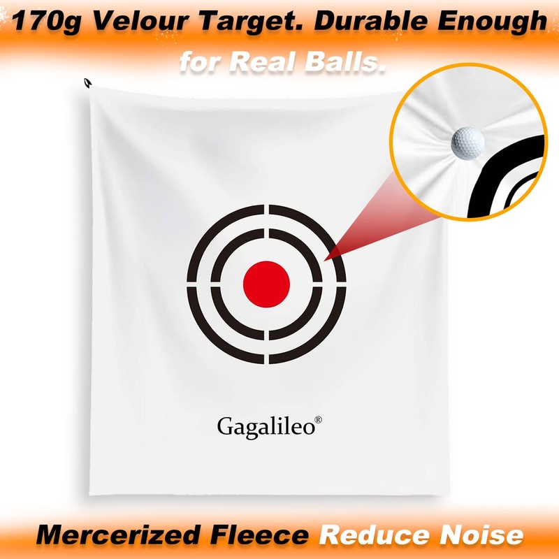 Gagalileo Golf Target Cloth: 5x6FT Protective Net Portable Easy Setup