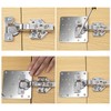 Cabinet Hinge Repair Plate 4 Pieces Repair Kit for Cabinet