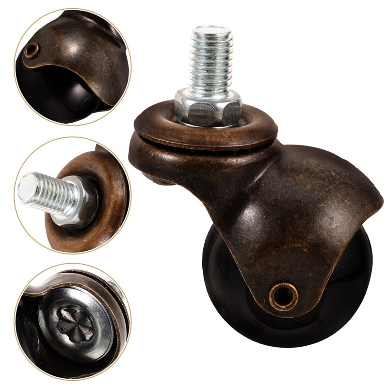 Gatuida 4pcs Replacement Caster Wheels for Office Chairs Swivel Design