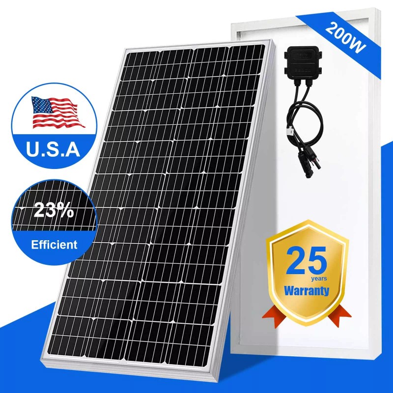 PFCTART 200Watt 12V Solar Panel Monocrystallin