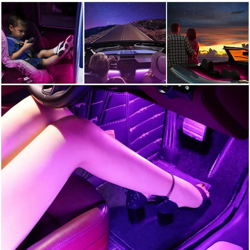 LED Car Foot Floor Light Tape Lamp Custom Lighting USB
