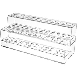 Gatuida Pen and Crayon Organizer, Clear Plastic, 48 Slots, 9.44 x 4.13 x 3.54 Inches, Desktop Storage for Home and Office