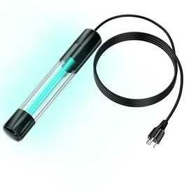POPOSOAP Pond U-V Clarifier for Fish Tank, 6W U-V Pond Water Clarifier, U-V Pond Filter for Koi Pond Swimming Pool, Outdoor Pond