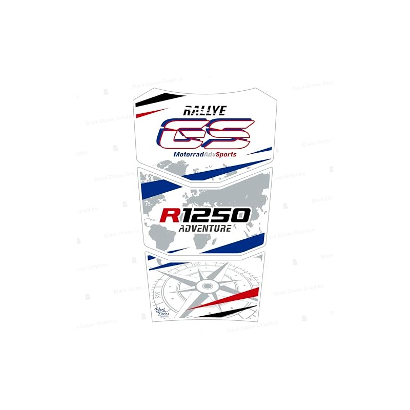 Tank Pad Sticker Resin Compatible with R 1250 GS Adventure