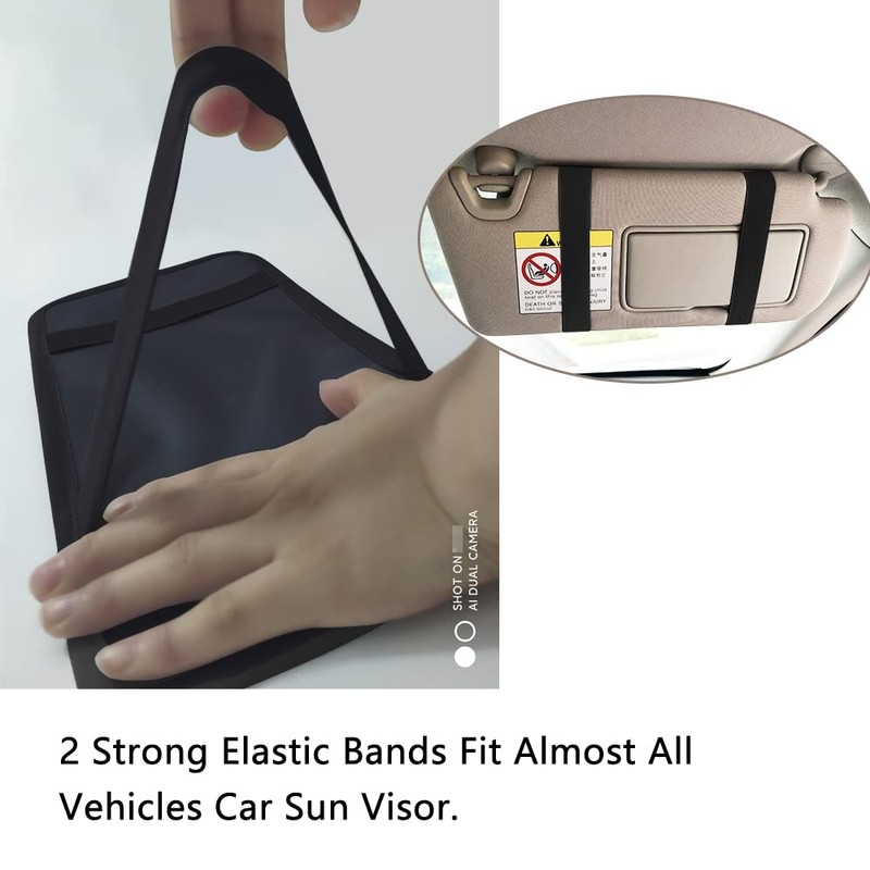 lofrcin Handicap Placard Holder for Auto, 1 PCS Black Visor