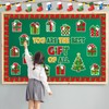 Moinchore 86 Pcs Christmas Bulletin Board with Christmas Tree Borders