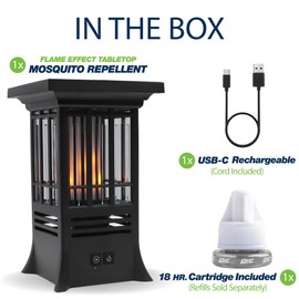 PIC Solar Flame Effect Tabletop Mosquito Repellent