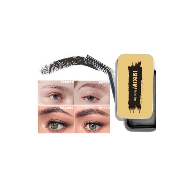 Jabón para Cejas, 2pcs Soap Brows, Eyebrow Soap Kit, Jabón