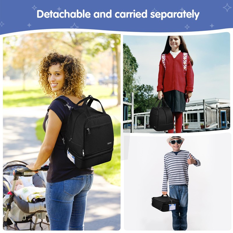 Derbiedersinn Breast Pump Bag, Compatible with Spectra Pumps, Insulated Carrying