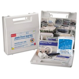 First Aid Kit for 50 People, 195-Pieces, OSHA/ANSI Compliant, Plastic Case
