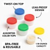 Dependable Industries 4-Pack Mini Condiment Cups with Lids – 1.18