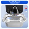 Portable Bar Caravan RV Sink with Rotated and Retracted Faucet