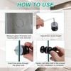 PATIKIL Glass Shower Door Handle, Aluminum Alloy Back-to-Back Shower Door