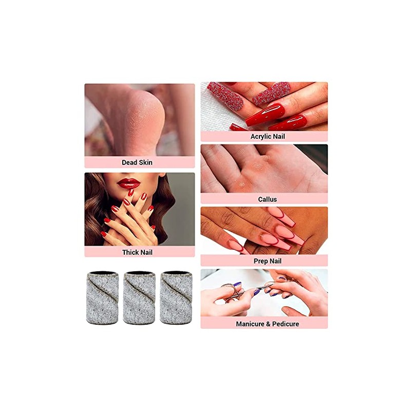 TP 100pcs Professional Sanding Bands Nail Manicure #240 Grit File