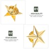 GALPADA Pack of 12 Star Pins Golden Pin Golden Star