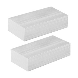 MUKCHAP - 2 barras de aluminio 6061 de 1 x 2 x 4 pulgadas, barra plana de aluminio de 25 x 50 x 100 mm, para la industria, mecanizado