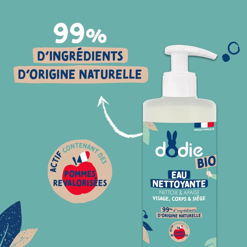 DODIE Organic Cleansing Water - Face, Body and Seat -