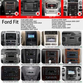 Car Radio for Ford F150 Stereo Upgrade Tesla-Style Touch Screen Audio Wireless Carplay& Android Auto Bluetooth WiFi GPS Backup Camera Head Unit (7 inch f150)