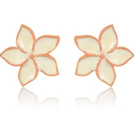 Sterling Silver Flower Minimalist Stud Earring (Jasmine)