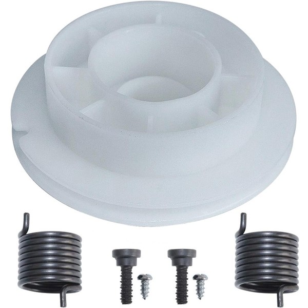 AUMEL Starter Pulley & Driver Spring Kit fit Husqvarna 340 345 350 435 440 445 450 Chainsaw with Screws Replaces 537423201