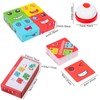 Wooden Cube Puzzle Toy Magic Face Building Block Thinking Game